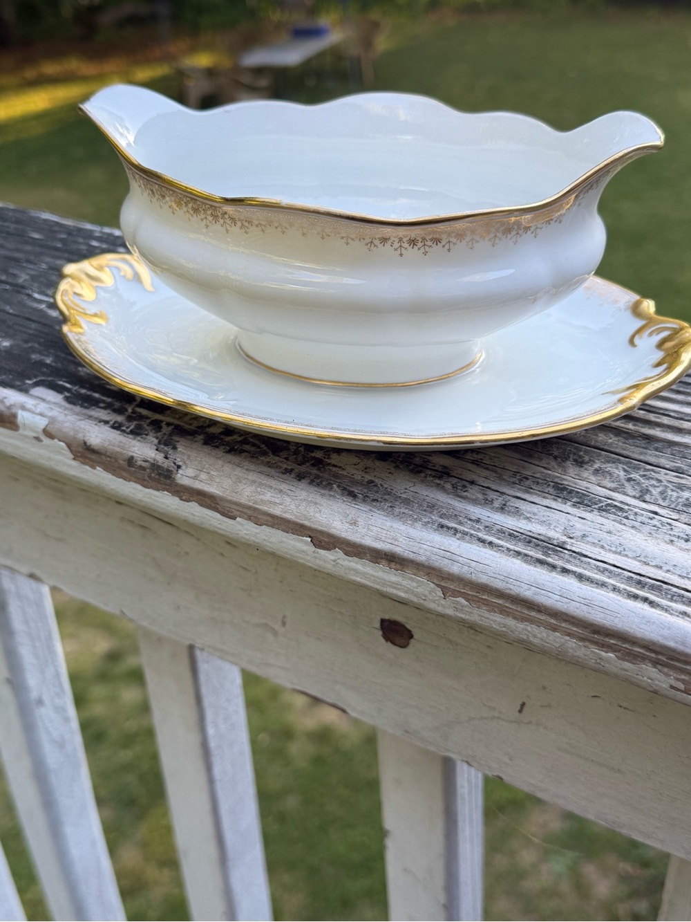 L. BERNARDAUD & CO. LIMOGES GRAVY BOAT MADE IN FRANCE